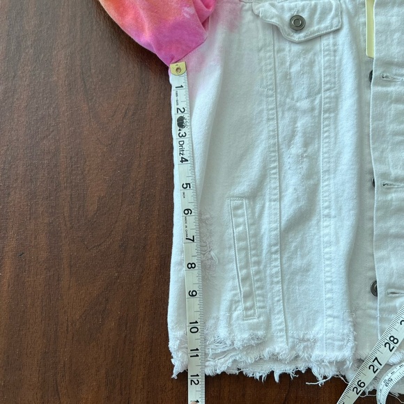 Rainbow tie Dye Denim Jacket - Picture 7 of 8